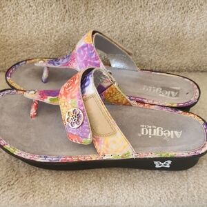 Alegria Women's Multicolor Sandals Size 42